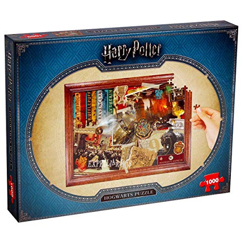 Winning Moves 2466 Harry Potter Puzzle, Hogwarts 1000 Stück, Standard von Winning Moves