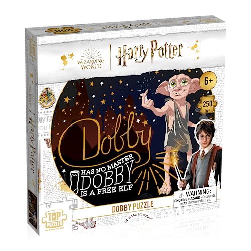 Winning Moves WM02695-ML1-6 Stück, Harry Potter Dobby Puzzle 250 Teile von Winning Moves