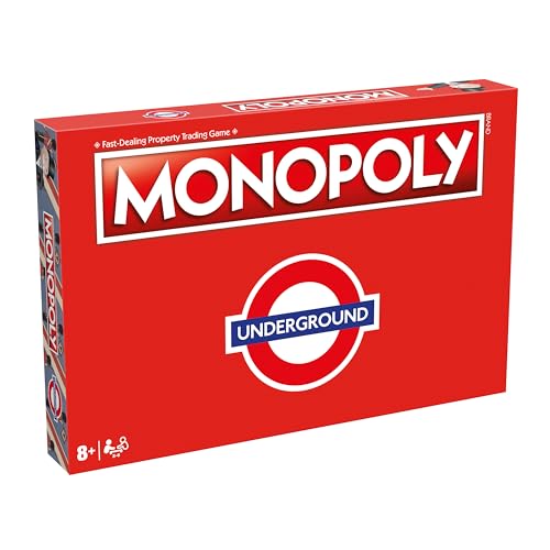 Winning Moves London Underground Monopoly-Brettspiel, Oxford Circus, Covent Garden, Bond Street und tauschen Sie Ihren Weg zum Erfolg, Geschenk für Kinder ab 8 Jahren von Winning Moves