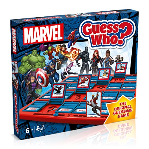Winning Moves Marvel Guess Who? Brettspiel, Spielen Sie mit Ihren Lieblings-Marvel-Superhelden und Superschurken, ab 6 Jahren, WM02954-EN1-6 von Winning Moves