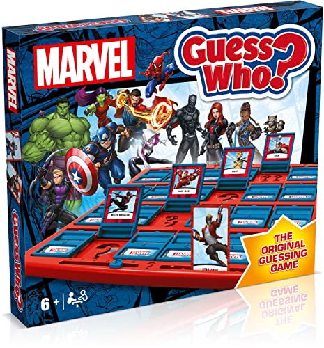 Winning Moves Marvel Guess Who? Brettspiel, Spielen Sie mit Ihren Lieblings-Marvel-Superhelden und Superschurken, ab 6 Jahren, WM02954-EN1-6 von Winning Moves