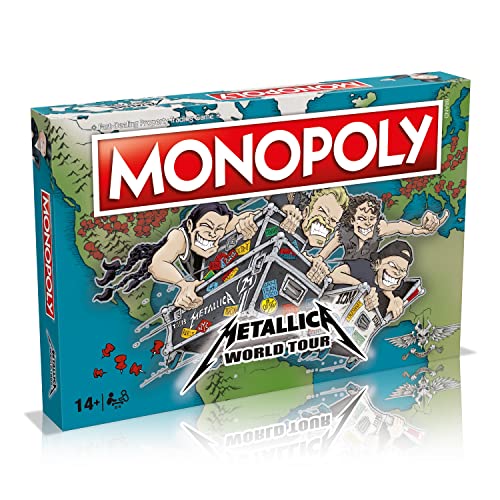 Winning Moves Metallica World Tour Monopoly-Brettspiel, Tour rund um den Globus einschließlich Sao Paolo, Chicago und Quebec, kaufen Sie Immobilien mit Metallic-Bucks, ein tolles Geschenk für Kinder Winning Moves Metallica World Tour Monopoly-Brettspiel, Tour rund um den Globus einschließlich Sao Paolo, Chicago und Quebec, kaufen Sie Immobilien mit Metallic-Bucks, ein tolles Geschenk für Kinder von Winning Moves