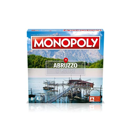 Winning Moves Monopoly Abbruzzo & Molise Brettspiele, Brettspiele für Erwachsene, Brettspiele für Kinder, Brettspiele für 2, 2 bis 6 Personen, Alter 8+ von Winning Moves