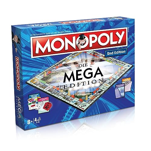 Winning Moves - Monopoly - MEGA 2nd Edition - Gesellschaftsspiel für Erwachsene und Kinder - Alter 8+ - Deutsch von Winning Moves