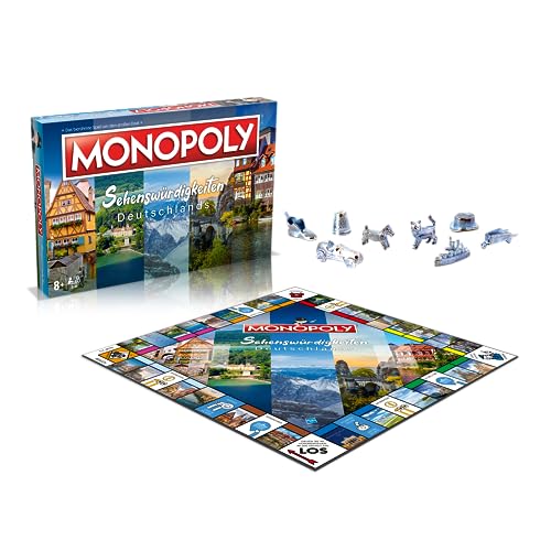 Winning Moves - Monopoly - Sehenswürdigkeiten Deutschlands - Brettspiel - Alter 8+ - Deutsch von Winning Moves