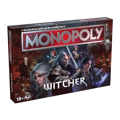 Winning Moves - Monopoly - The Witcher - Gesellschaftsspiel - Alter 18 - Deutsch von Winning Moves