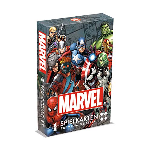 Number 1 Spielkarten - Marvel Universe im Display (12 Stck) - DE von Winning Moves
