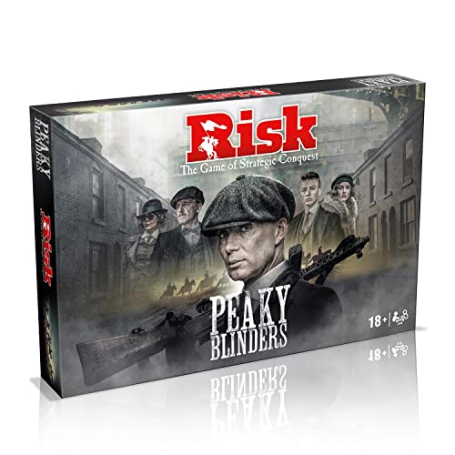 Winning Moves Peaky Blinders Risk Strategisches Brettspiel, erobern Sie Alles mit Thomas Shelby, akzeptieren Sie Missionen von Arthur, Lizzie, Oswald Mosley und Jessie Eden, EIN tolles Geschenk für von Winning Moves