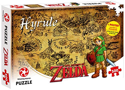 Winning Moves - Puzzle (500 Teile) - Zelda Hyrule Field - Zelda Merchandise - Alter 10+ von Winning Moves