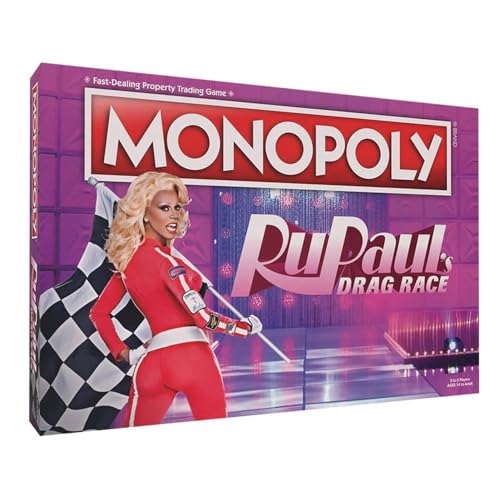 Winning Moves RuPaul's Drag Race Monopoly-Brettspiel, Familienspiel, perfekt für 2–6 Spieler und ein tolles Geschenk für Fans ab 14 Jahren von Winning Moves