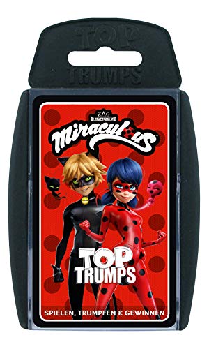 Winning Moves - TOP TRUMPS - Miraculous - Mit Lady Bug, Cat Noir und weiteren Miraculous Figuren - Alter 6+ - Deutsch Winning Moves - TOP TRUMPS - Miraculous - Mit Lady Bug, Cat Noir und weiteren Miraculous Figuren - Alter 6+ - Deutsch von Winning Moves