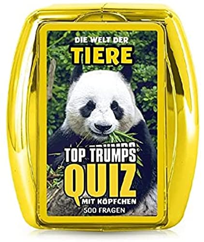 TOP TRUMPS QUIZ - Welt der Tiere - Quiz-Kartenspiel - Alter 7+ - Deutsch von Winning Moves
