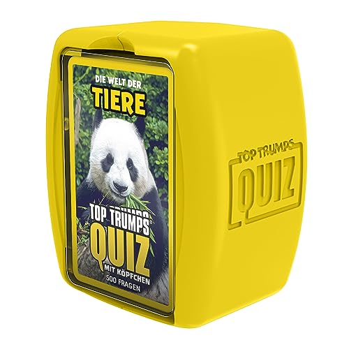 Winning Moves - TOP TRUMPS QUIZ - Welt der Tiere - Quiz-Kartenspiel - Alter 7+ - Deutsch von Winning Moves