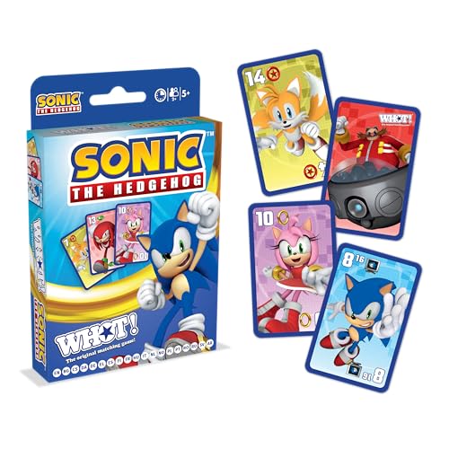 Winning Moves - WHOT! SONIC – Gesellschaftsspiel – Kartenspiel – Reisespiel – französische Version von Winning Moves