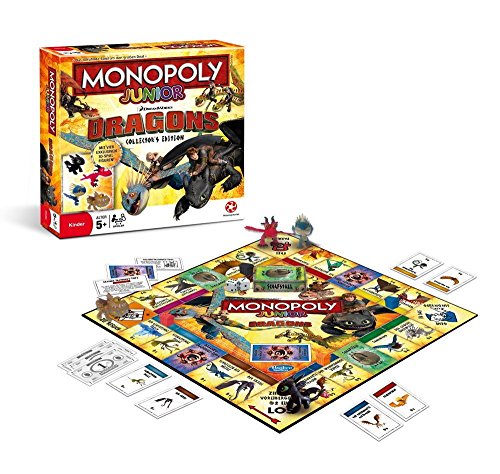 Winning Moves WIN44161 - Monopoly Junior-Dragons Collectors Edition Spiel von Winning Moves