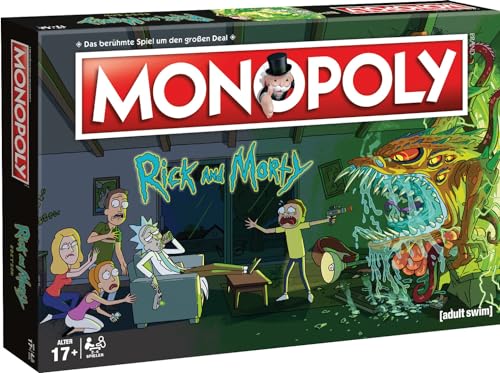 Winning Moves - Monopoly - Rick & Morty - Brettspiel für Erwachsene - Alter 17+ - Deutsch von Winning Moves