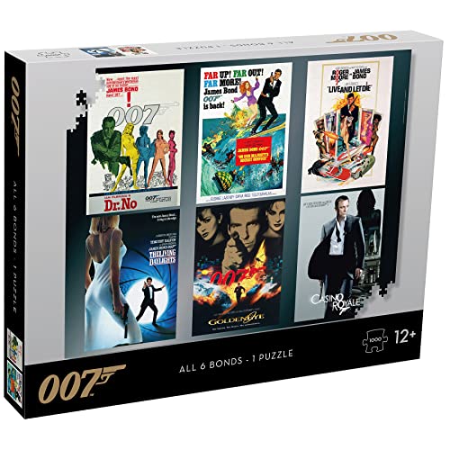 James Bond Puzzle Actor Debut 1000 Piece Jigsaw Puzzle Game von Winning Moves