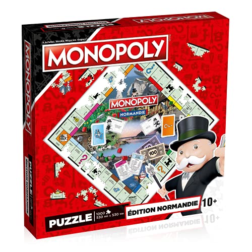 Winning Moves WM01702-FRE-6 Puzzle Monopoly Normandie von Winning Moves