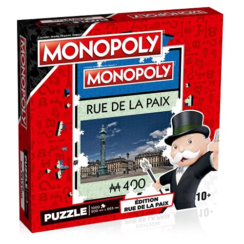 Winning Moves WM01704-FRE-6 Puzzle Monopoly Rue de la Frieden, 1000 Stück von Winning Moves