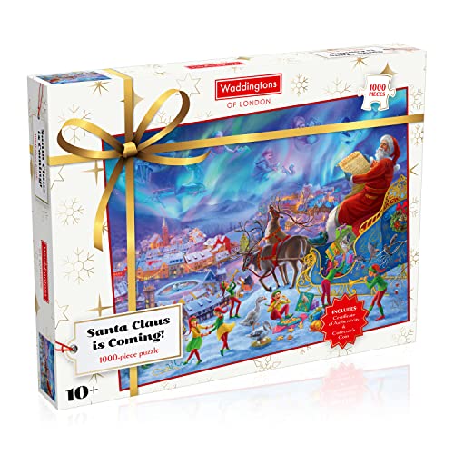 Winning Moves WM01768-ML1-6 Christmas 2021 1000 Piece Jigsaw Puzzle Game, Multi Winning Moves WM01768-ML1-6 Christmas 2021 1000 Piece Jigsaw Puzzle Game, Multi von Winning Moves