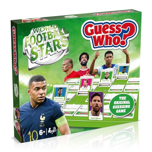 Winning Moves Weltfußballstars: Ratet mal, wer? Brettspiel Grün, Spielen Sie mit Messi, Ronaldo, Harry Kane, Salah, einfach aufzubauen, Geschenk für Kinder ab 6 Jahren Winning Moves Weltfußballstars: Ratet mal, wer? Brettspiel Grün, Spielen Sie mit Messi, Ronaldo, Harry Kane, Salah, einfach aufzubauen, Geschenk für Kinder ab 6 Jahren von Winning Moves