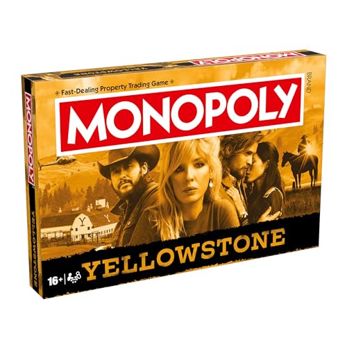 Winning Moves Yellowstone Monopoly-Brettspiel, Advance to Dutton Ranch Main House, Summer Camp and trade your way to success, great gift for ages 16 plus Winning Moves Yellowstone Monopoly-Brettspiel, Advance to Dutton Ranch Main House, Summer Camp and trade your way to success, great gift for ages 16 plus von Winning Moves