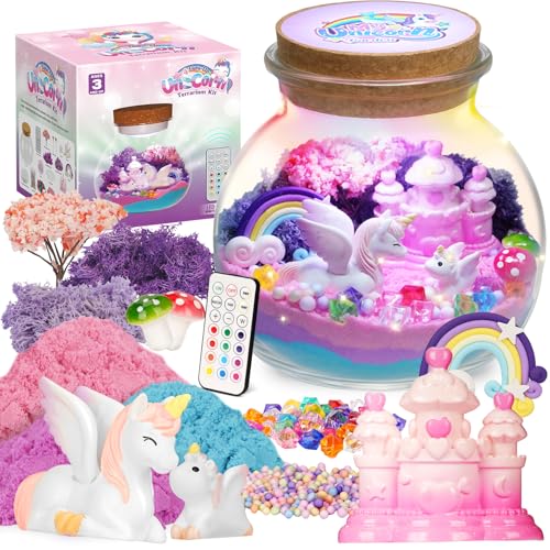 Winnrok Einhorn Geschenke für Mädchen, Bastelset Kinder Spielzeug 4 5 6 7 8 Jahre, Nachtlicht Einhorn Terrarium Set, Weihnachten Geburtstagsgeschenk für Kinder Adventskalender Mädchen, DIY Spielzeug Winnrok Einhorn Geschenke für Mädchen, Bastelset Kinder Spielzeug 4 5 6 7 8 Jahre, Nachtlicht Einhorn Terrarium Set, Weihnachten Geburtstagsgeschenk für Kinder Adventskalender Mädchen, DIY Spielzeug von Winnrok