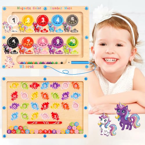 Winnrok Montessori 2-in-1 Magnetspiel Labyrinth Montessori Spielzeug ab 3 Jahre Trainiert Feinmotorik, Konzentration & Hand-Auge-Koordination.Spielsachen ab 2 Jahre Geschenk Für 3 Jährige Winnrok Montessori 2-in-1 Magnetspiel Labyrinth Montessori Spielzeug ab 3 Jahre Trainiert Feinmotorik, Konzentration & Hand-Auge-Koordination.Spielsachen ab 2 Jahre Geschenk Für 3 Jährige von Winnrok