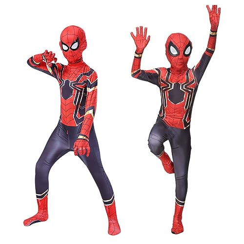 Kostüm Kinder, Spider kostüm kinder, 3D Anime Anzug, Jungen Mädchen Cosplay Bodysuit, Halloween Christmas Karneval Party Kostüm Kinder von Winric