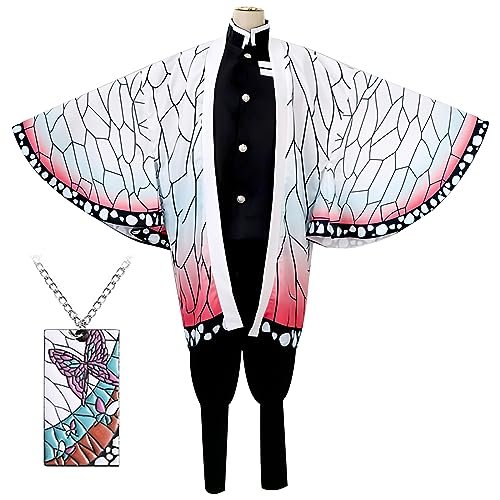 Winric Tanjirou Zenitsu Giyuu Cosplay Kostüm für Japanischer Anime Kimono demon cosplay Outfit Halloween Kostüm (Kanroji, M) von Winric