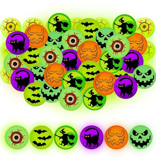 Winsegom Halloween-Hüpfbälle, leuchten im Dunkeln, Augäpfel, Halloween-Partyzubehör, leuchtendes Partyspielzeug und Geschenktütenfüller, Party-Requisiten, Süßes oder Leckereien, 36 Stück Winsegom Halloween-Hüpfbälle, leuchten im Dunkeln, Augäpfel, Halloween-Partyzubehör, leuchtendes Partyspielzeug und Geschenktütenfüller, Party-Requisiten, Süßes oder Leckereien, 36 Stück von Winsegom