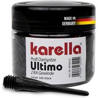 Karella 8048.02 - Softspitzen Karella Ultimo 500 Stück schwarz in Dose, 2BA von Winsport