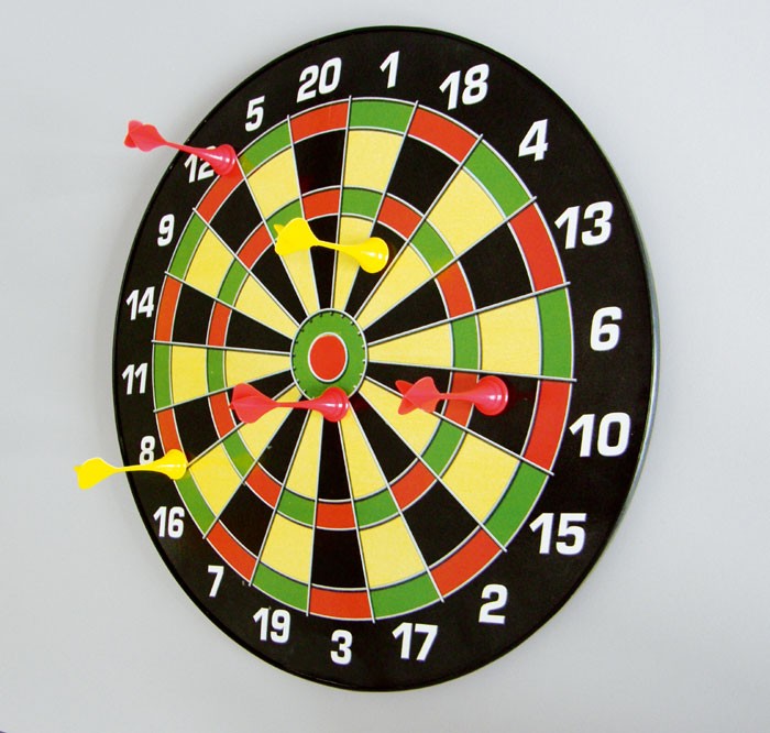 Magnet-Dartboard Family, mit Magnet-Pfeilen von Winsport