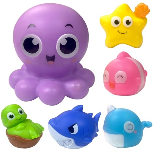 Winstico Wasserspiel für Baby 1+ Jahr! Liebenswerte Meerestiere-Figur, automatisch leuchtet im Bade- und Poolwasser. Ideal für 1-3-jährige Kinder. Winstico Wasserspiel für Baby 1+ Jahr! Liebenswerte Meerestiere-Figur, automatisch leuchtet im Bade- und Poolwasser. Ideal für 1-3-jährige Kinder. von Winstico