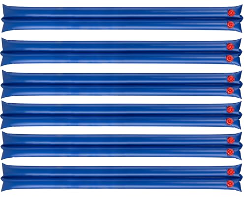 Premium-Wasserschläuche für Winter-Poolabdeckung, Doppelkammerrohre für den Innenpool, robuste Wassersackgewichte für Winter-Poolabdeckung, blau, 2,4 m (6 Stück) von Winter Block