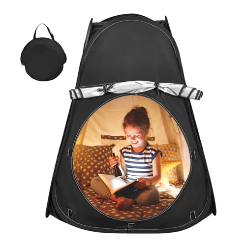 Winuoyang Sensorisches Zelt, Pop-Up-Zelt für Kinder, Verdunkelungszelt mit Oxford-Gewebe, für Autismus, SPD, Angst und Entspannung, Schwarz, 80 x 80 x 105 cm, Modernität, Unisex, Kind Winuoyang Sensorisches Zelt, Pop-Up-Zelt für Kinder, Verdunkelungszelt mit Oxford-Gewebe, für Autismus, SPD, Angst und Entspannung, Schwarz, 80 x 80 x 105 cm, Modernität, Unisex, Kind von Winuoyang