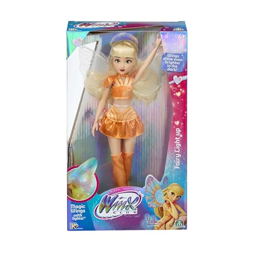 Winx Fairy Light Up Wings Doll – Stella with Sparkling Outfit & Glowing Wings – 27cm Fashion Doll with Poseable Limbs – Interactive Light-Up Wings for Magical Play – Official Winx Club Toy – Ages 4+ Winx Fairy Light Up Wings Doll – Stella with Sparkling Outfit & Glowing Wings – 27cm Fashion Doll with Poseable Limbs – Interactive Light-Up Wings for Magical Play – Official Winx Club Toy – Ages 4+ von Winx
