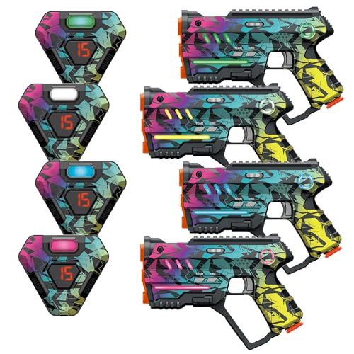Laser Tag Set of 4, Lazer Tag Game for Kids Indoor & Outdoor Play, Gift Ideas for Kids Teens and Adults, Cool Toys for Teenage Ages 8 9 10 11 12+ Year Old Boy & Girls von Winyea Tag