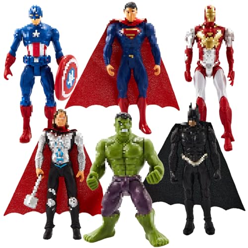 Wirhaut 6 Stück Figuren Set, 9 cm Superhelden Figuren Tortendeko, Superhelden Actionfiguren Kuchen Dekoration, Tortendeko Superhero Doll, Superhero Cake Topper Figur für Mädchen Jungen Kinder Wirhaut 6 Stück Figuren Set, 9 cm Superhelden Figuren Tortendeko, Superhelden Actionfiguren Kuchen Dekoration, Tortendeko Superhero Doll, Superhero Cake Topper Figur für Mädchen Jungen Kinder von Wirhaut
