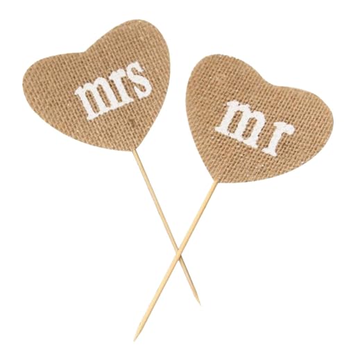 Wisafory 1 Paare Torten Topper Mr Mrs Zahnstocher Cupcake Picks Herzform Hochzeit Kuchendeko mit Stick Cupcake Topper Kuchen Cocktail Dekor für Party Valentinstag Hochzeit Verlobung Wisafory 1 Paare Torten Topper Mr Mrs Zahnstocher Cupcake Picks Herzform Hochzeit Kuchendeko mit Stick Cupcake Topper Kuchen Cocktail Dekor für Party Valentinstag Hochzeit Verlobung von Wisafory