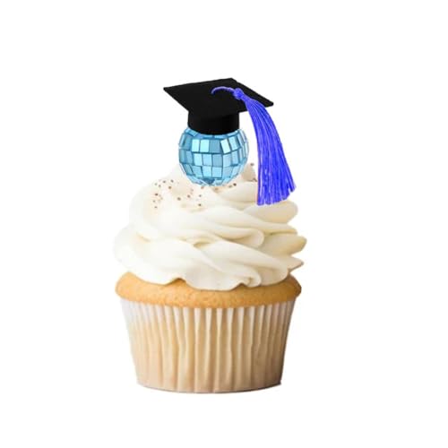 Wisafory 10 Stück Disco-kugel mit Abschlusskappe Mini Abschlussschokoladendekoration Cupcake Topper Disco Balls Kuchenaufsatz Tischdekoration für DJ Club Party Weihnachten Valentine Baum Hochzeit 4# Wisafory 10 Stück Disco-kugel mit Abschlusskappe Mini Abschlussschokoladendekoration Cupcake Topper Disco Balls Kuchenaufsatz Tischdekoration für DJ Club Party Weihnachten Valentine Baum Hochzeit 4# von Wisafory