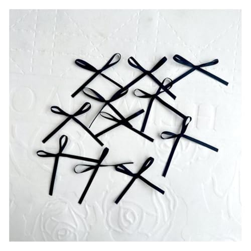 Wisafory 20 Stück Cupcake Topper Schleife Tortendeko Kuchendeko Bowknot Hochzeitstorte Deko Dessert Picker für Kinder Mädchen Hochzeit Party Valentinstag Geburtstagsdeko Schwarze Schleife Klein von Wisafory