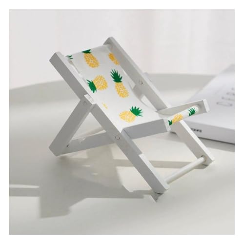 Wisafory Miniatur Strandstuhl Mini Liegestuhl Klappstuhl aus Holz Puppenhaus Strand Stuhl für Strandparty Hause Kinderzimmer dekorative Ornamente Handy-Halter kreative Accessoires Requisiten 2# von Wisafory