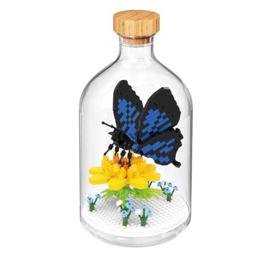 Bausatz mit Miniaturblöcken zum BAU von Insekten und kleinen Tieren. Inklusive Methacrylat-Flasche zum Schutz der Konstruktion. Schmetterling von WiseHawk