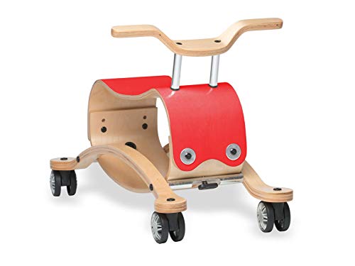 Wishbone 5000 - Schaukeltier und Rutschmobil, Flip 2 in 1, rot von Wishbone