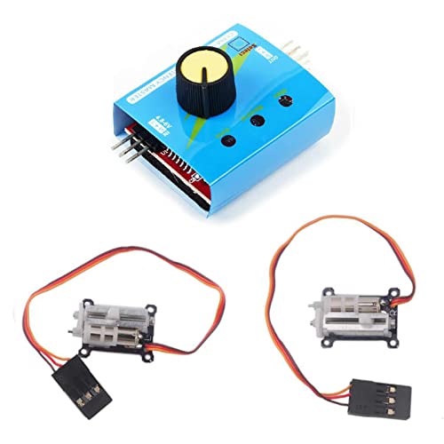 Wishiot Kleines 1,5 g Servo Mikrolineares Digital-Servo, leicht, Mini-Größe für Innenflugzeuge, kleines RC-Flugzeug mit 3-Kanal-Digital-Multi-Servo-Tester, 2 Stück Wishiot Kleines 1,5 g Servo Mikrolineares Digital-Servo, leicht, Mini-Größe für Innenflugzeuge, kleines RC-Flugzeug mit 3-Kanal-Digital-Multi-Servo-Tester, 2 Stück von Wishiot
