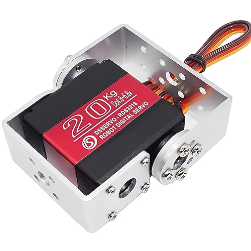 Wishiot 20KG RC Servo RDS3218 Digtal Servo 270 ° Wasserdicht Roboterarm Servo Hohes Drehmoment Dual Kugellager Vollmetall Getriebe Servo mit U Halterung für RC Auto Roboter DIY 1/8 1/10 von Wishiot