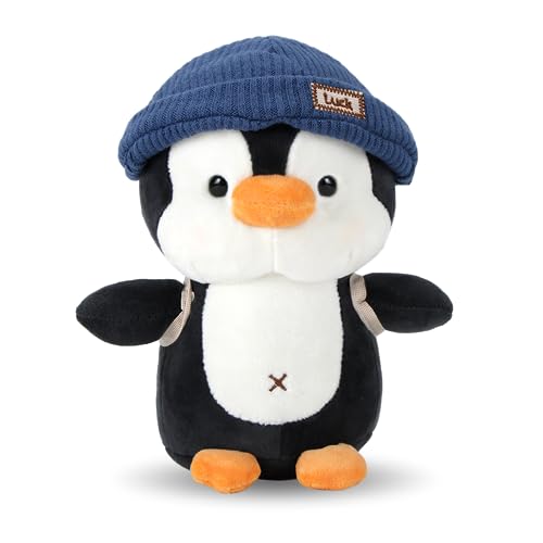 Wishstar Kuscheltier Pinguin Plüschtier für Kinder, Stofftier Schmusetier zum Kuscheln & Spielen, Squishmallow Pinguin Geschenk, Pudgy Penguins Plush Für Mädchen Jungen (Blau 23cm) von Wishstar