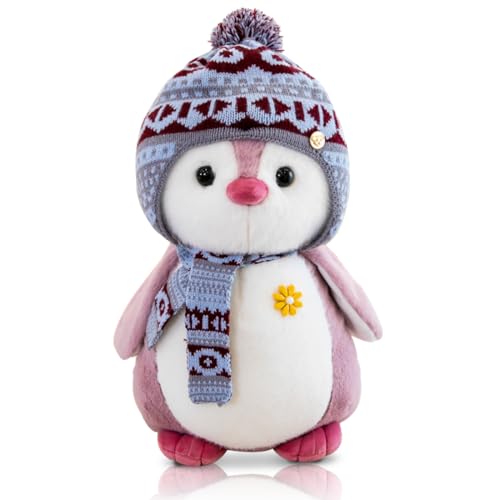 Wishstar Kuscheltier Pinguin Plüschtier, Stofftier Schmusetier zum Kuscheln & Spielen, Plüschtier Pinguin Geschenk, Pudgy Penguins Plush Für Kinder(Rosa 20cm) von Wishstar