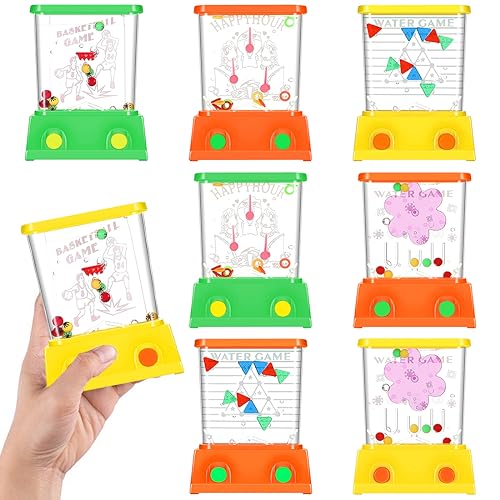 Wishstar Wasser Flipper Kinder, 8 Stück Handheld Wasser Flipper, Mini Flipper Water Game, Wasser Spiel Geduldspiele für Kinder, Mitgebsel Kindergeburtstag Fische Ring Spiele Wishstar Wasser Flipper Kinder, 8 Stück Handheld Wasser Flipper, Mini Flipper Water Game, Wasser Spiel Geduldspiele für Kinder, Mitgebsel Kindergeburtstag Fische Ring Spiele von Wishstar